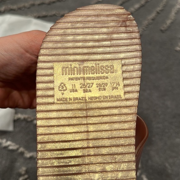 MINI MELISSA SANDALS PINK & GOLD. USA 11. EUR 28/29 - Picture 4 of 8